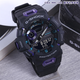 CASIO卡西歐40周年限定 GSHOCK跑步測速計步藍牙小方塊學(xué)生手表GBD-200 GBA-900-1A6黑紫色
