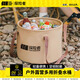 探險者折疊盆便攜式旅行洗衣袋伸縮水桶車(chē)載洗臉盆水盆戶(hù)外泡腳袋 20L【卡其色】升級款