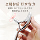 三角雀按摩器金屬足部腳底按摩棒經(jīng)絡(luò)點(diǎn)按穴位拔筋刮痧板牛角全身 銀色