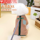 京霽秋冬狗狗衣服保暖加絨貓咪衣服中小型犬泰迪博美馬甲棉衣帶牽引扣 秋冬季貓狗馬甲【卡其色】 XL【建議體重12-16斤】