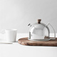 VIVA scandinavia托馬斯不銹鋼陶瓷保溫泡茶壺北歐簡(jiǎn)約茶具帶過(guò)濾 茶水分離可加熱 【小號單壺】0.9L【V78002】 0.9L