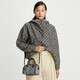 湯麗柏琦（Tory Burch）T MONOGRAM酒桶包 經(jīng)典波士頓手提單肩斜挎包TB女包 節日送禮 迷你海軍藍 82939-405