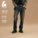 杰克·瓊斯（JACK&JONES）男裝秋季潮酷長(cháng)褲子百搭舒適貓須高彈903直筒牛仔褲男抑菌面料 151中牛仔藍 第二批 30 170 W30/L30