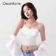 CleainKorte正品外擴吊帶內衣女帶胸墊美背小胸顯大無(wú)痕聚攏漫畫(huà)文胸外穿背心 【短款】白色 L （80A/80B/75C/75D）