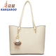 袋鼠（KANGAROO）真皮托特包女士單肩包2025新牛皮軟包時(shí)尚百搭日常大容量女包 米白色
