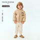 Teenie Weenie Kids小熊童裝24冬男女寶三防蓬蓬熊耳連帽厚羽絨服 米色 90 cm