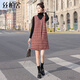絲柏舍A字連衣裙2025秋裝新款女復古無(wú)袖寬松紐扣裙