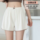 VIILAISH冰絲安全褲女夏季薄款不卷打底褲寬松透氣大碼200斤短褲V 米白色 M