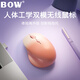 B.O.W航世 MD197無(wú)線(xiàn)藍牙鼠標 電腦筆記本手機平板通用女辦公便攜人體工學(xué)靜音垂直鼠標 漸變粉