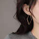 伊燦簡(jiǎn)約大氣夸張菱形顯瘦耳環(huán)女高級(jí)感耳飾2025新款爆款小眾設(shè)計(jì)耳釘 簡(jiǎn)約夸張菱形顯瘦耳環(huán)