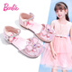 芭比童鞋夏季兒童皮鞋女童公主斷腰皮鞋女孩涼鞋DA5935 粉色 28碼 