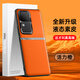 mlnewvivo S18手機殼V2323A保護殼vivo S18Pro時(shí)尚創(chuàng  )意手機套V2344A防摔保護套防滑金屬鏡頭防污防手汗 【活力橙】配全屏全透明高清曲屏軟膜