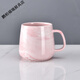 鵬柏福瑞釉下彩陶瓷馬克杯早餐杯金邊咖啡杯牛奶杯情侶創(chuàng  )意杯子伴手禮小禮 粉色單杯(無(wú)金邊) 301-400m.L