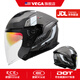 VEGA B-31 進(jìn)化論灰XL 雙鏡片摩托車(chē)頭盔男女夏季防曬電動(dòng)機(jī)車(chē)半盔