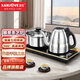 金灶（KAMJOVE）順泉式全自動上水手把上水電熱水壺茶臺燒水壺保溫一體泡茶專用電茶爐 0.8L F6（23x37cm）豎版可鑲嵌