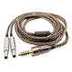 Earmax 適用于森海塞爾HD800 HD800S HD820 達摩D1000單晶銅 升級耳機線(xiàn) 4.4MM 平衡線(xiàn)/16股HD800