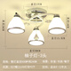 梵雙餐廳吊燈三五頭簡約現(xiàn)代創(chuàng)意個性臥室房間溫馨浪漫飯廳客廳燈具 柚子3頭LED9W白光