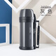 膳魔師（THERMOS）高真空不銹鋼保溫壺旅行大容量保溫瓶FDH-1705 1.65L保溫桶 灰色(GYA) 1650ml