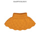 happyology英國兒童裝飾領(lǐng)秋冬季女童披肩針織保暖圍脖寶寶假領(lǐng)子 甜蜜黃 5-9Y