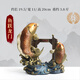 正禾喜黃銅鯉魚(yú)躍龍門(mén)擺件年年有余步步高升家居客廳裝飾工藝品開(kāi)業(yè)禮物 魚(yú)躍龍門(mén)