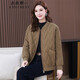 衣典零一（LEDIALYI）棉服女短款2025冬季女裝新款時(shí)尚中年小個(gè)子棉襖棉衣棒球服薄外套 卡其綠 M （推薦95-118斤左右）