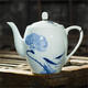 鹿玙手繪大茶壺陶瓷單壺大號茶具家用大容量泡茶壺青花瓷景德鎮釉下彩 手繪荷花茶壺小號  450ml 350-700ml