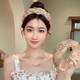 目柔 氣質(zhì)網(wǎng)紗鑲鉆發(fā)箍新潮時尚麻花頭箍寬邊外出壓發(fā)卡頭飾 網(wǎng)紗發(fā)箍 L0120B