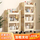 全品屋可移動(dòng)書(shū)架置物架書(shū)架落地書(shū)包置物架收納架零食架小推車(chē)小書(shū)架