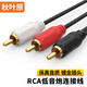 秋葉原（CHOSEAL）一分二蓮花頭音頻線(xiàn) RCA雙蓮花轉3.5mm 音響功放接音箱連接線(xiàn) 單蓮花轉雙蓮花/不支持電視音頻 1.5米