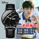 迪士尼青少年手表男生中學(xué)生初高中生新款防水考試專(zhuān)用手表兒童節禮物 耀夜黑-皮帶【品質(zhì)進(jìn)口機芯】