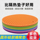 伽嗒防燙防滑硅膠隔熱墊餐桌墊鍋墊圓形杯墊碗墊盤(pán)墊耐高溫硅膠蜂 大號17.5cm直徑【五張】 【顏色隨機】