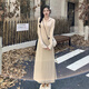 妙奕嘉連衣裙女春秋2025年新款裙子冬季純欲長(cháng)裙高級感長(cháng)袖打底裙小個(gè)子 簡(jiǎn)約杏色連帽衛衣連衣裙 M 【建議85-105斤】