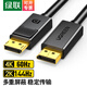 綠聯(lián)DP線1.2版高清線2K公對(duì)公1.4連接線2.1臺(tái)式電腦電競(jìng)筆記本連接顯示器4K視頻線DisplayPort DP1.2版【4K高清款】 1米