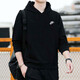 耐克（NIKE） 衛(wèi)衣男裝女穿大碼寬松情侶舒適時(shí)尚運(yùn)動(dòng)套裝休閑針織套頭連帽衫 BV2655-010 加絨保暖 XL