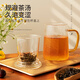 雅集筑茗玻璃茶杯茶水分離玻璃杯帶蓋帶玻璃內膽辦公家用耐熱泡茶杯