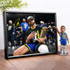 庫里海報相框裝飾畫(huà)手辦紀念品生日禮物周邊nba籃球明星擺件掛畫(huà) 庫里十寸-4（20.3*25.4cm）