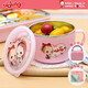 江南.漢桐（Home&Tony）韓國進(jìn)口304不銹鋼兒童碗家用 小學(xué)生碗湯碗防摔密封帶蓋手柄卡通