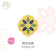 周生生黃金轉(zhuǎn)運(yùn)珠Charme四方云紋國風(fēng)足金串珠不含繩92671C定價