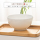 景德鎮(zhèn)（jdz）純白色骨瓷家用餐具陶瓷吃飯碗小米飯碗釉下彩大號湯碗吃面碗 (1只)6英寸奧碗面碗