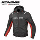 KOMINE SAFETY&INNOVATION秋冬騎士夾克男女款城市通勤摩托機車(chē)防水騎行服防風(fēng)休閑 JK-5964 黑紅 L