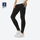 迪卡儂（DECATHLON）運(yùn)動(dòng)褲瑜伽服裸感褲外穿緊身褲打底高腰孕婦大碼GYPWL 經(jīng)典款-9分黑色 2XL