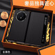 殼潮界【輕奢小牛皮】適用榮耀magic v5手機(jī)殼保護(hù)套真皮定制榮耀V3智能視窗磁吸翻蓋商務(wù)全包皮套 【玄黑色】輕奢小牛皮|磁吸視窗翻蓋 榮耀 Magic V5