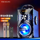 科凌K9藍牙音箱戶(hù)外廣場(chǎng)舞音響大功率低音炮大音量家用K歌迷你手提擺攤喊話(huà)喇叭便攜式移動(dòng)插卡播放器 點(diǎn)歌版雙話(huà)筒:60W大功率