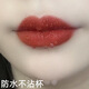 GOVO雨衣口紅不掉色不沾杯持久保濕不脫妝滋潤防水防汗啞光顯白不脫色 #606冰糖番茄色【1支裝】
