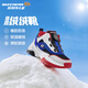 Skechers斯凱奇兒童絨絨靴（躍界系列）男童冬短靴旋鈕女童加絨鞋302528L 男童/白色/多彩色/WMLT 38