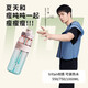 BOTTLED JOY噸噸杯學(xué)生水杯耐高溫太空杯提繩便攜運動(dòng)水壺塑料杯漸變隨手杯 粉藍云海*tirtan*雙飲 0.75L