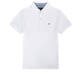 TOMMY HILFIGER 湯米 希爾費(fèi)格 經(jīng)典男士T恤 純棉短袖翻領(lǐng)上衣男 白色POLO衫C817857318 L （建議160-180斤）