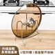 沃德百惠（WORTHBUY）免打孔臺(tái)式廚房鍋蓋架臺(tái)面坐式通用不銹鋼鍋蓋架子菜板架砧板架子 單個(gè)裝