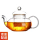 益馨榮 耐高溫玻璃茶具水果紅草花茶壺套裝 茶壺茶水分離 壺 600ml