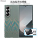Pinkson三星zFold6凱夫拉W25手機殼芳綸碳纖維保護套超薄輕鉸鏈磨砂硬殼防摔商務(wù)新款高檔簡(jiǎn)約男士女散熱 【鈦金波浪紋】 【后蓋】三星ZFold6
